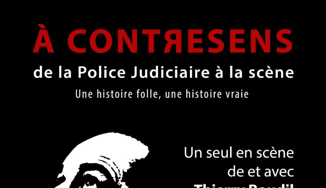 Affiche de Thierry Roudil — « À Contresens » à L'Œuf, Vieux Lyon
